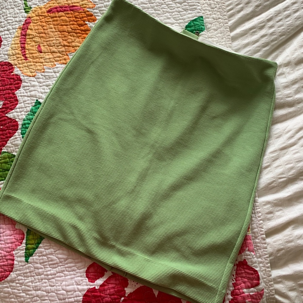 Lime green skirt